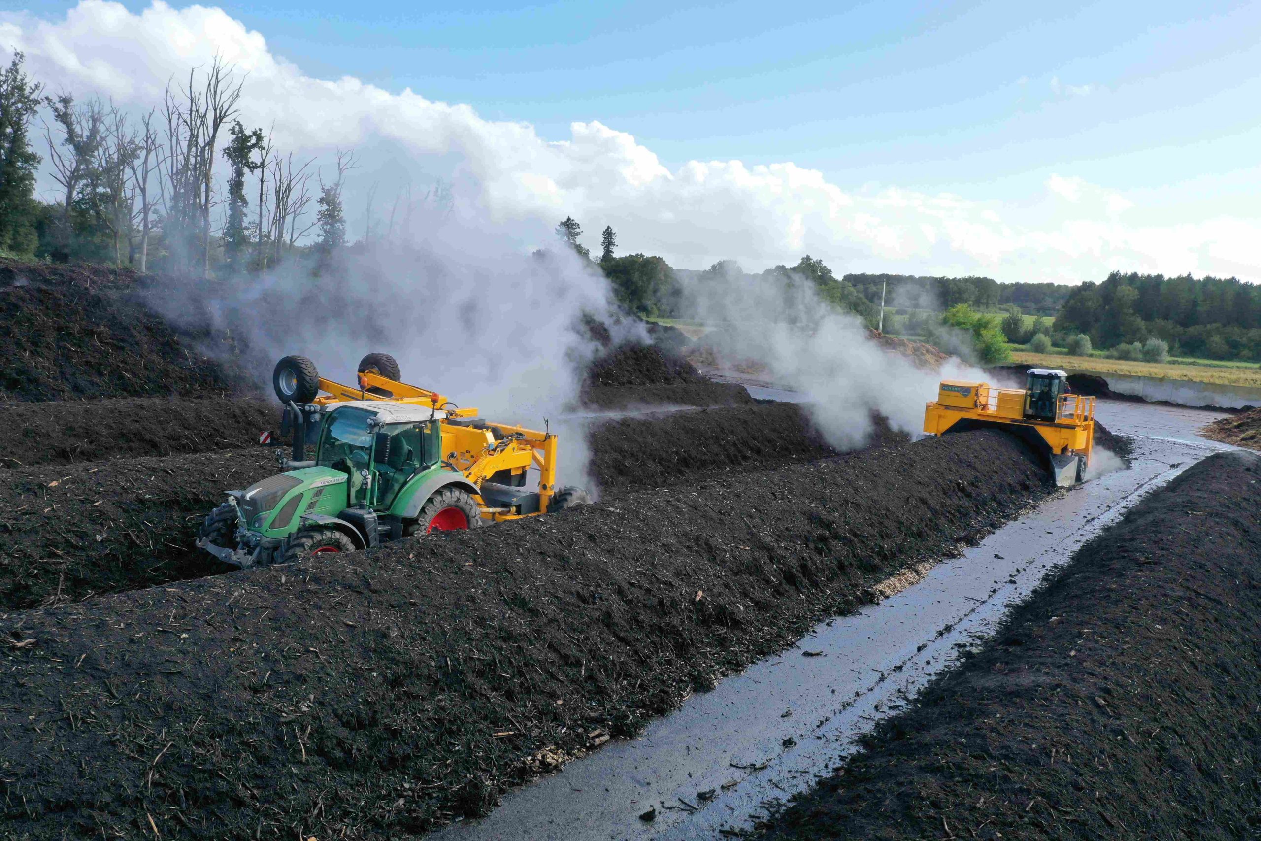 Demo of composting machines to the ACF